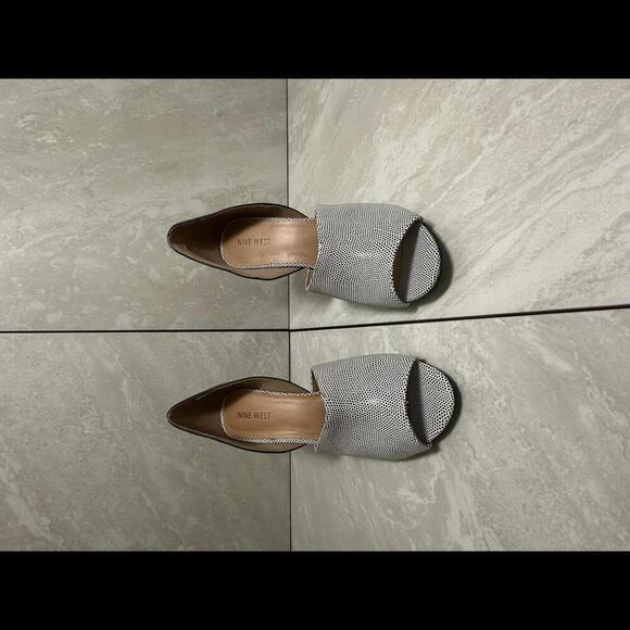 Nine West 'Uphighol 1' open-toe d'orsay heels Size 8M - Picture 1 of 5